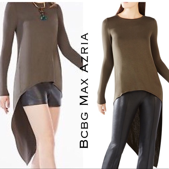 BCBGMaxAzria Tops - Bcbg Laure Long Sleeve High Low Top